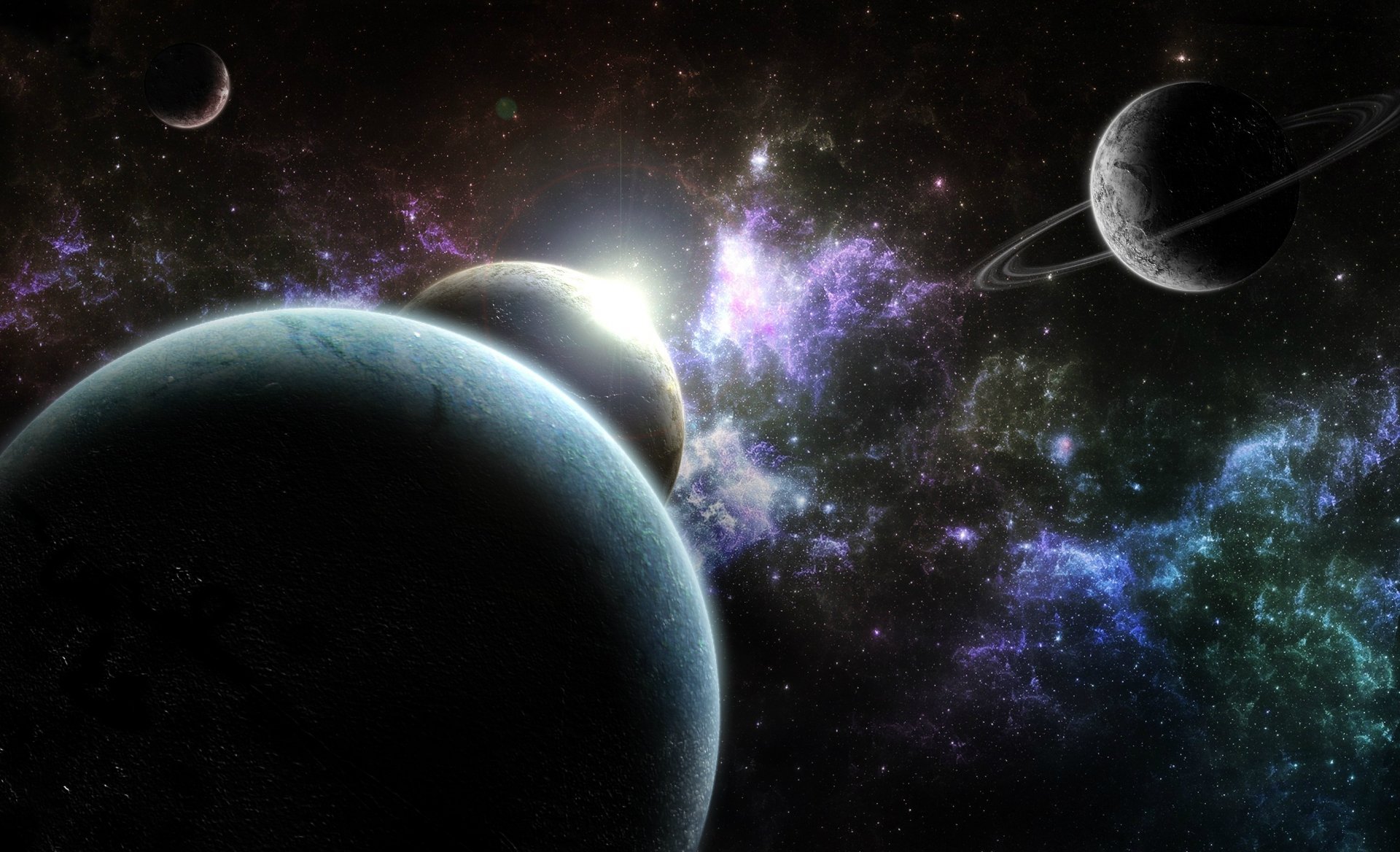 Sci Fi Planets HD Wallpaper