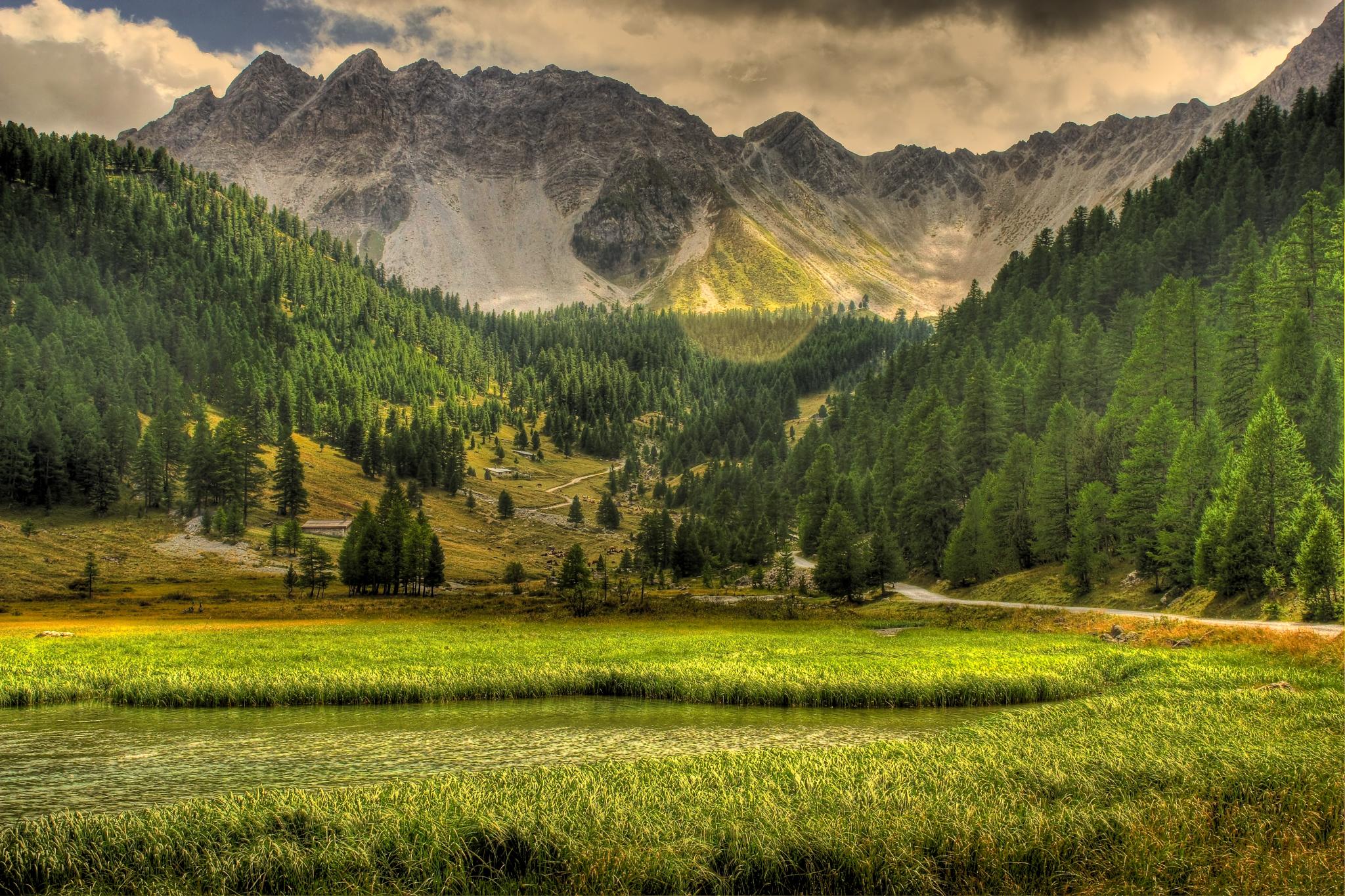 Vibrant and high-quality photography of a desktop wallpaper with HDR effects.