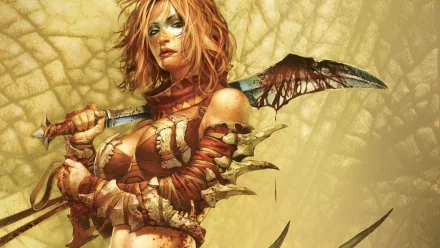 woman warrior Tyris Flare video game Golden Axe HD Desktop Wallpaper | Background Image