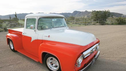 vehicle 1956 Ford F-100 HD Desktop Wallpaper | Background Image