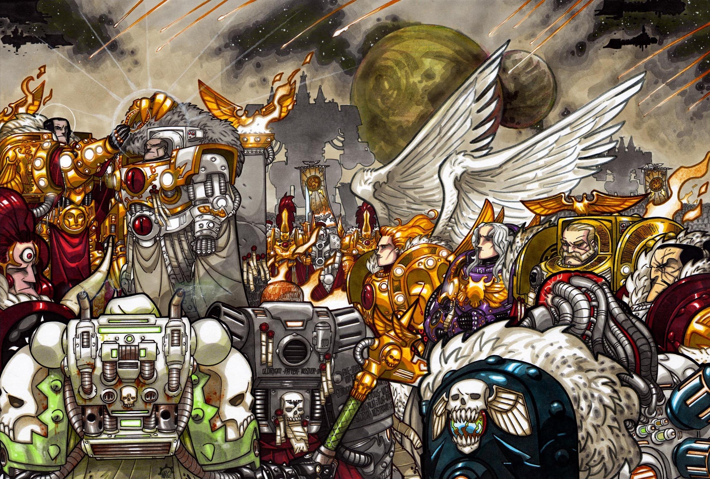 The epic battle of Warhammer 40k's Horus Heresy unleashed on your screen.