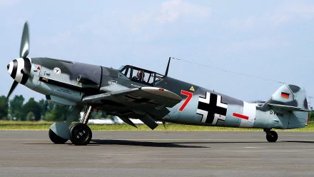  Bf 109 Prepping for take off.