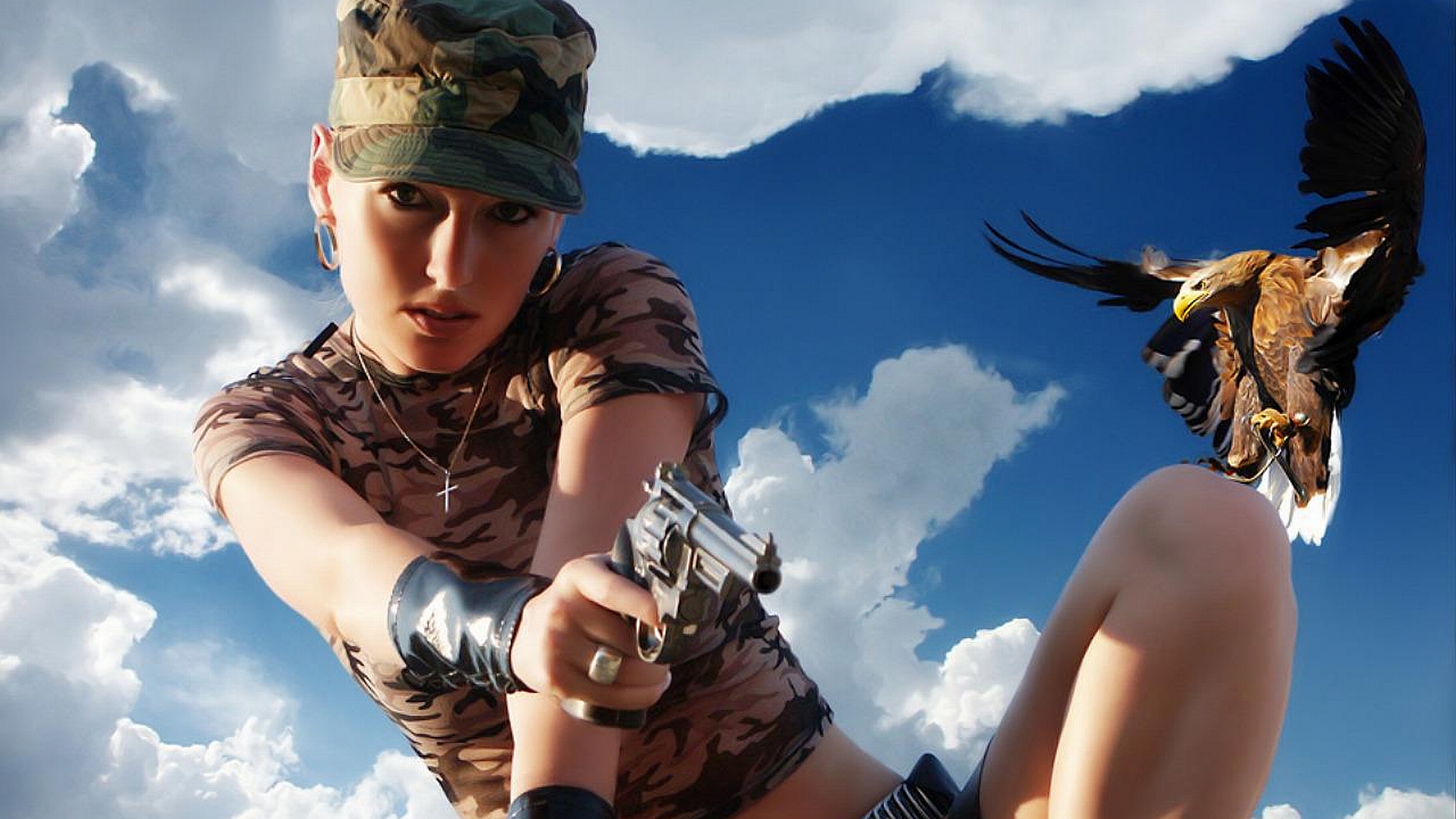 Women Girls & Guns HD Wallpaper | Background Image