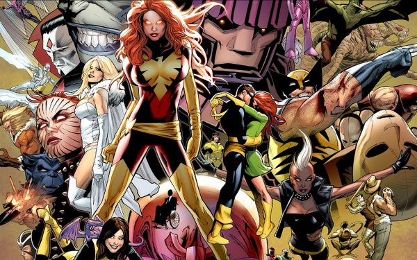 Bande-dessinées X-Men Emma Frost Sabertooth Rogue Cyclops Wolverine Phoenix Jean Grey Storm Marvel Girl Beast Iceman X-Men: Dark Phoenix Mister Sinister Havok Lockheed Fond d'écran HD | Image