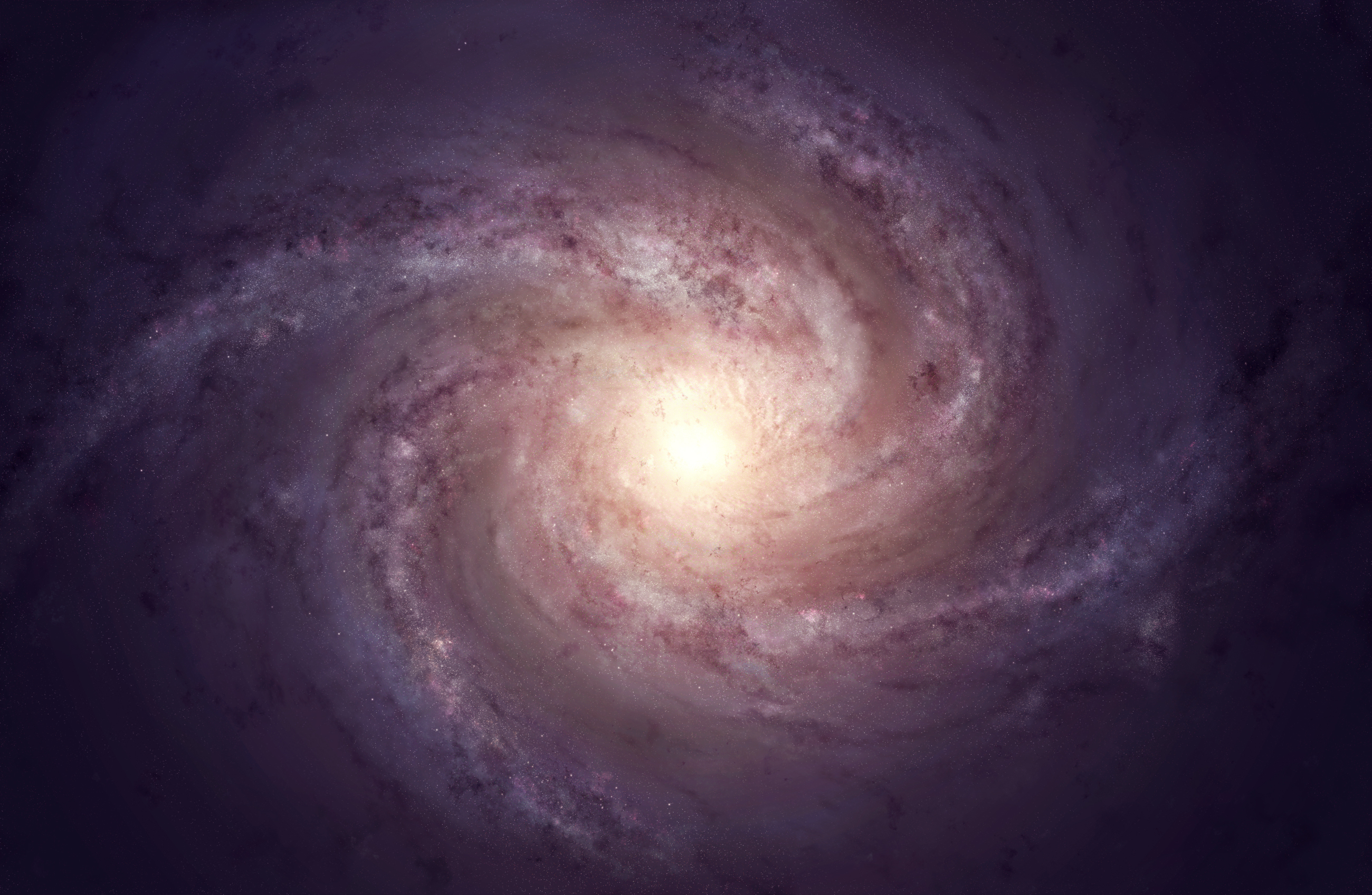 Vibrant sci-fi galaxy wallpaper