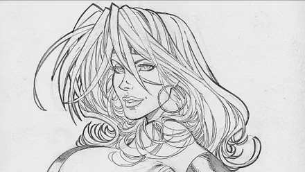 Comic Red Monika HD Desktop Wallpaper | Background Image