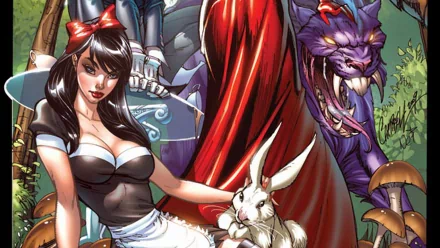 Comic Escape To Wonderland HD Desktop Wallpaper | Background Image