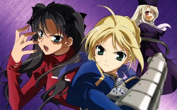 Rin Tohsaka Saber (Fate Series) Illyasviel Von Einzbern Anime Fate/Stay Night HD Desktop Wallpaper | Background Image