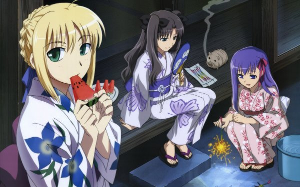 Anime Fate/Stay Night Fate Series Saber Rin Tohsaka Sakura Matou HD Wallpaper | Background Image