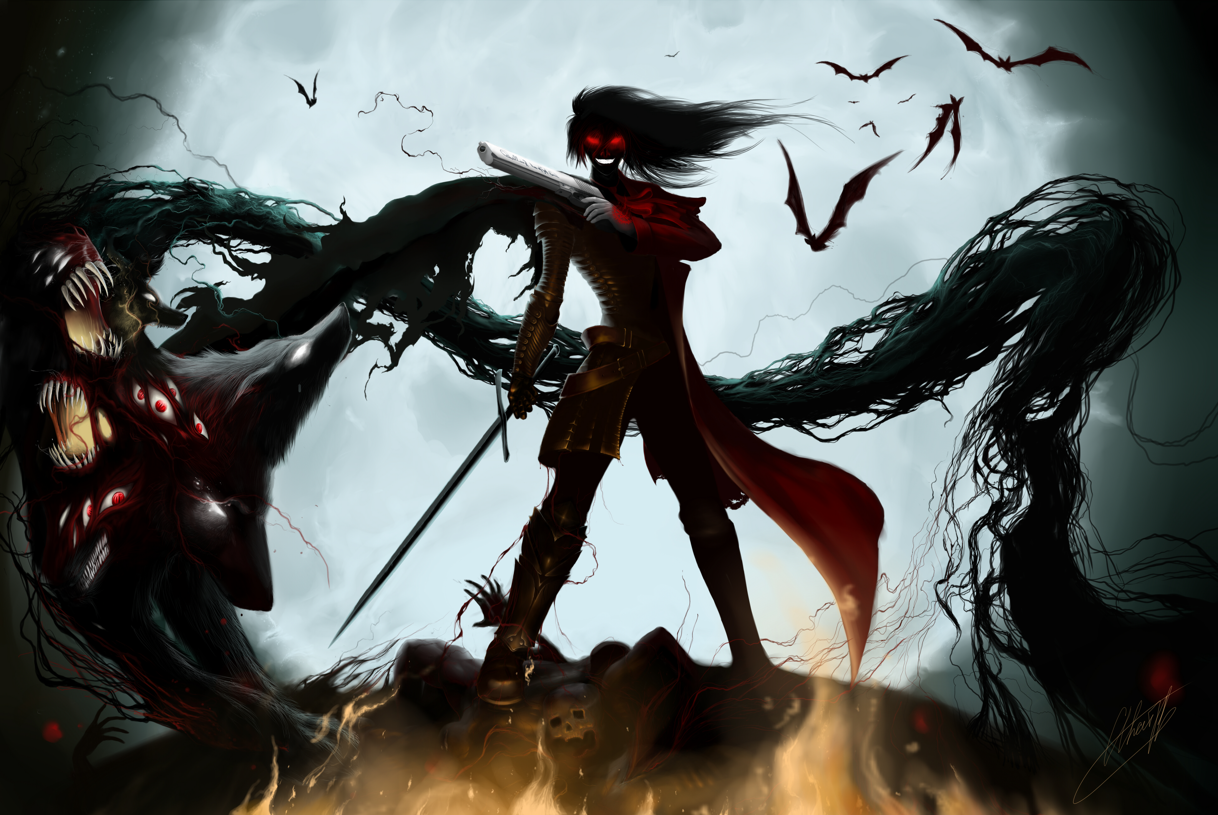 Hellsing. Desktop wallpaper. 2560x1440