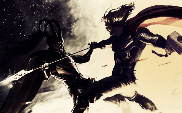 Movie Thor Game Hammer Spear Weapon Fight Warrior HD Wallpaper | Background Image