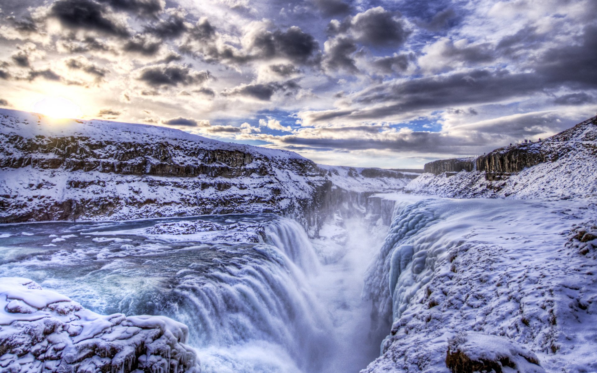 Gullfoss Waterfall Iceland Wallpaper