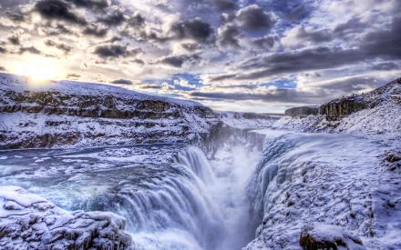 nature gullfoss HD Desktop Wallpaper | Background Image