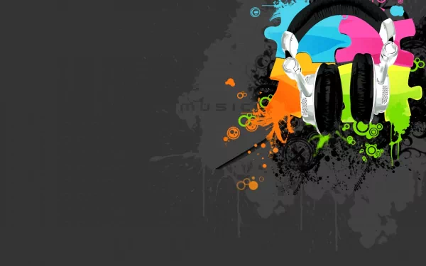 design style music headphones HD Desktop Wallpaper | Background Image
