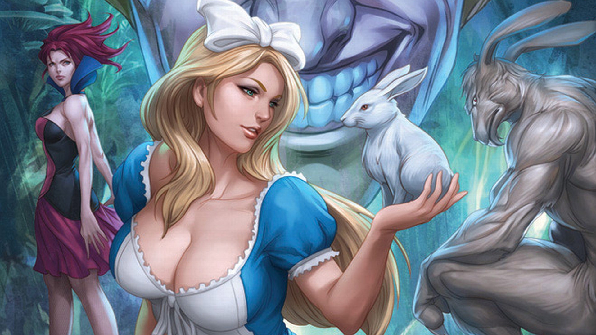 Comics Grimm Fairy tales:  Alice's Adventures in Wonderland HD Wallpaper | Background Image