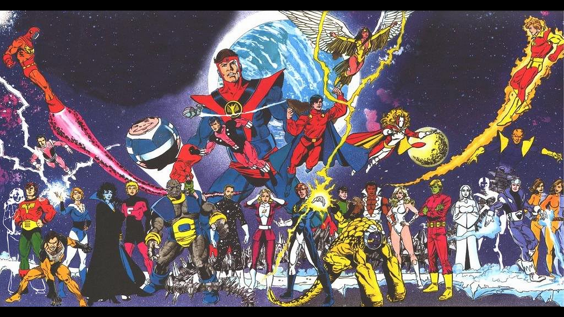 Comics Legion of Super-Heroes HD Wallpaper