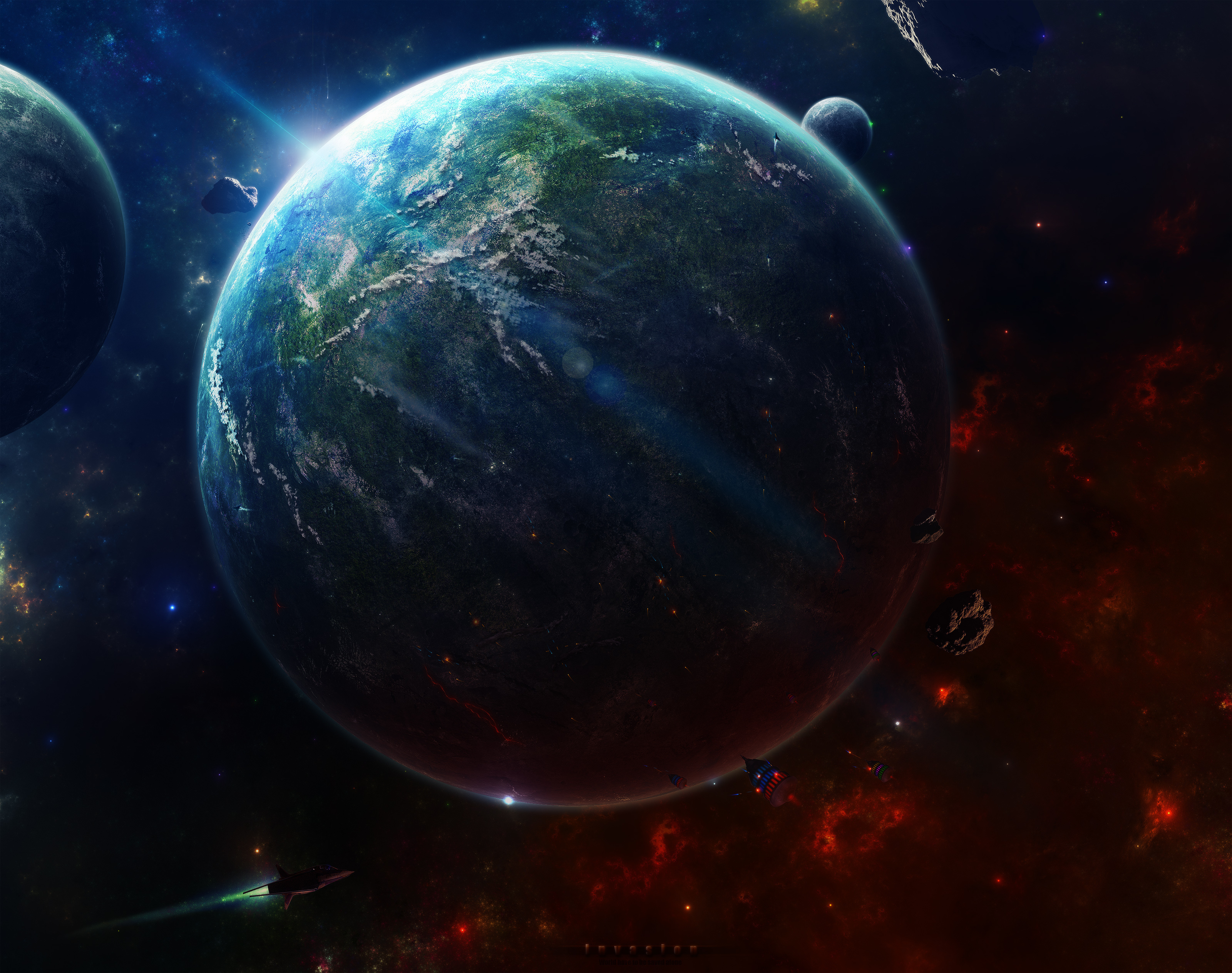 Download Space Sci Fi Planet HD Wallpaper