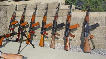 man made akm assault rifle HD Desktop Wallpaper | Background Image