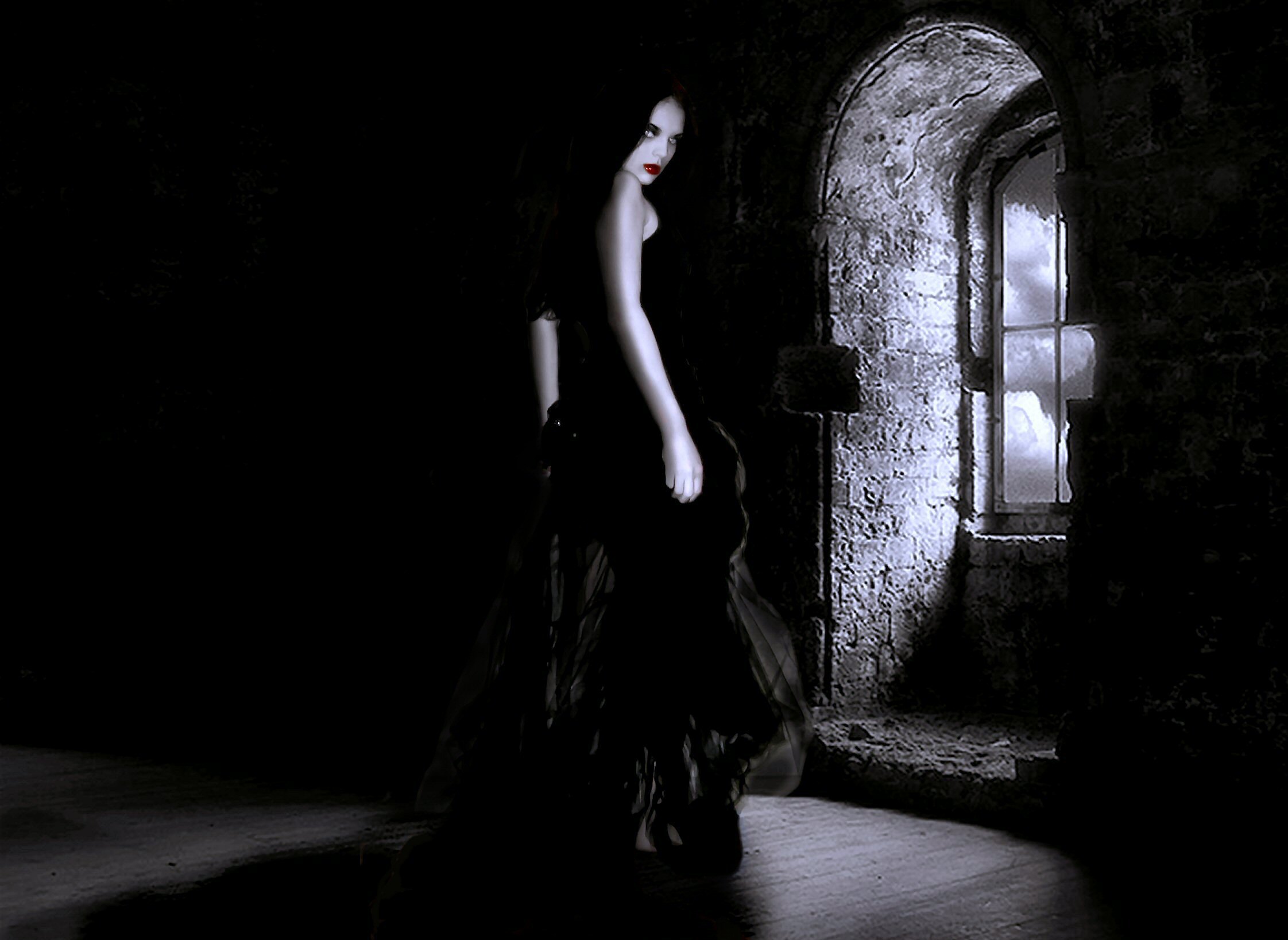 Fantasy Vampire HD Wallpaper by KristianasCoven
