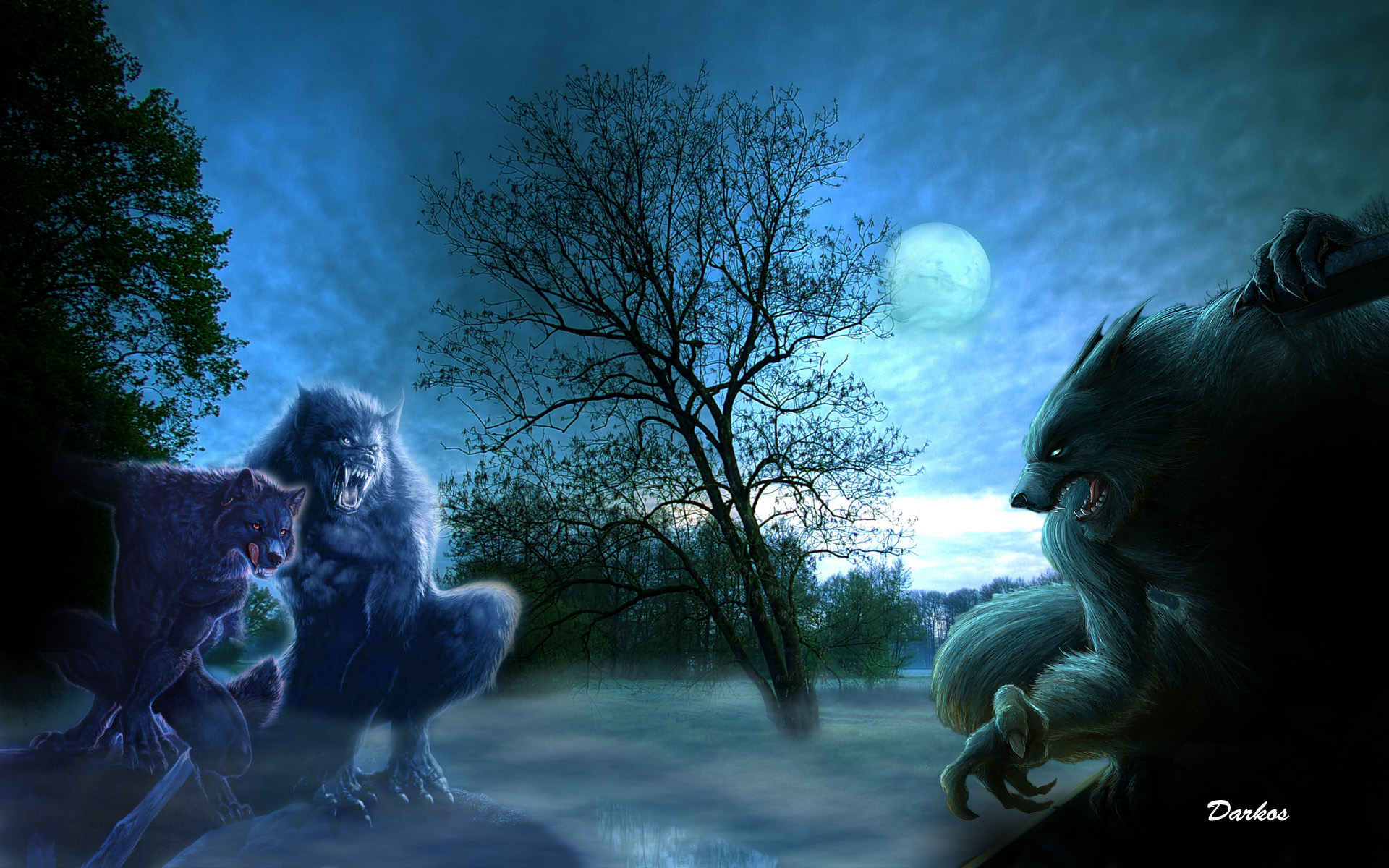 Dark Werewolf HD Wallpaper | Background Image