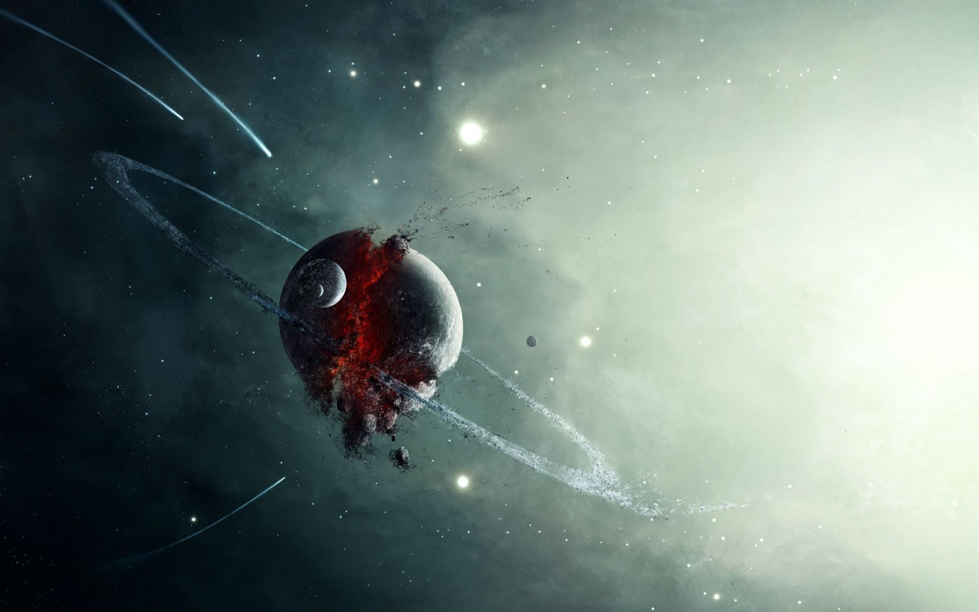 Download Sci Fi Planetary Ring  HD Wallpaper