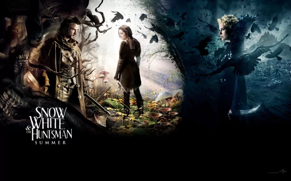 Chris Hemsworth Charlize Theron Kristen Stewart Snow White movie Snow White and the Huntsman HD Desktop Wallpaper | Background Image