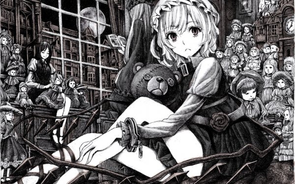 Anime Touhou Flandre Scarlet Koakuma HD Wallpaper | Background Image