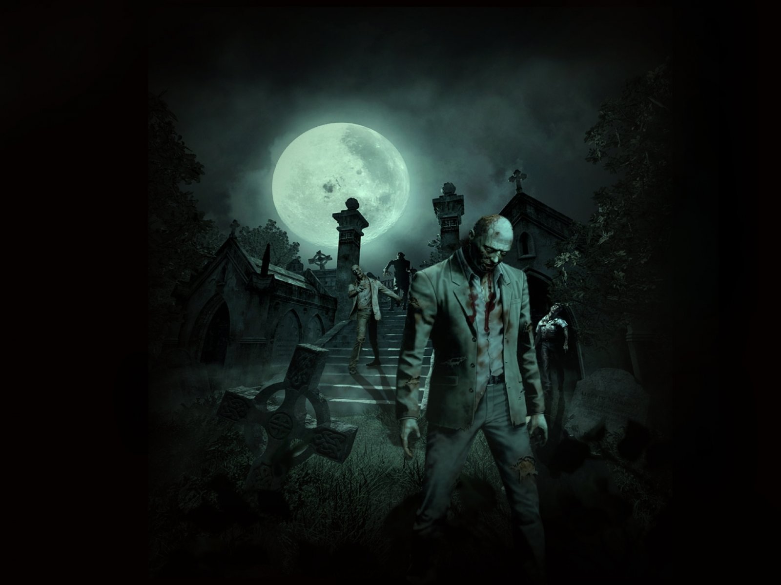 Download Dark Zombie Wallpaper