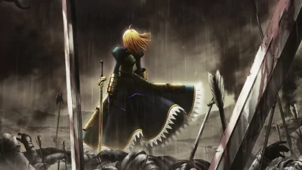 Saber (Fate Series) Anime Fate/Zero HD Desktop Wallpaper | Background Image