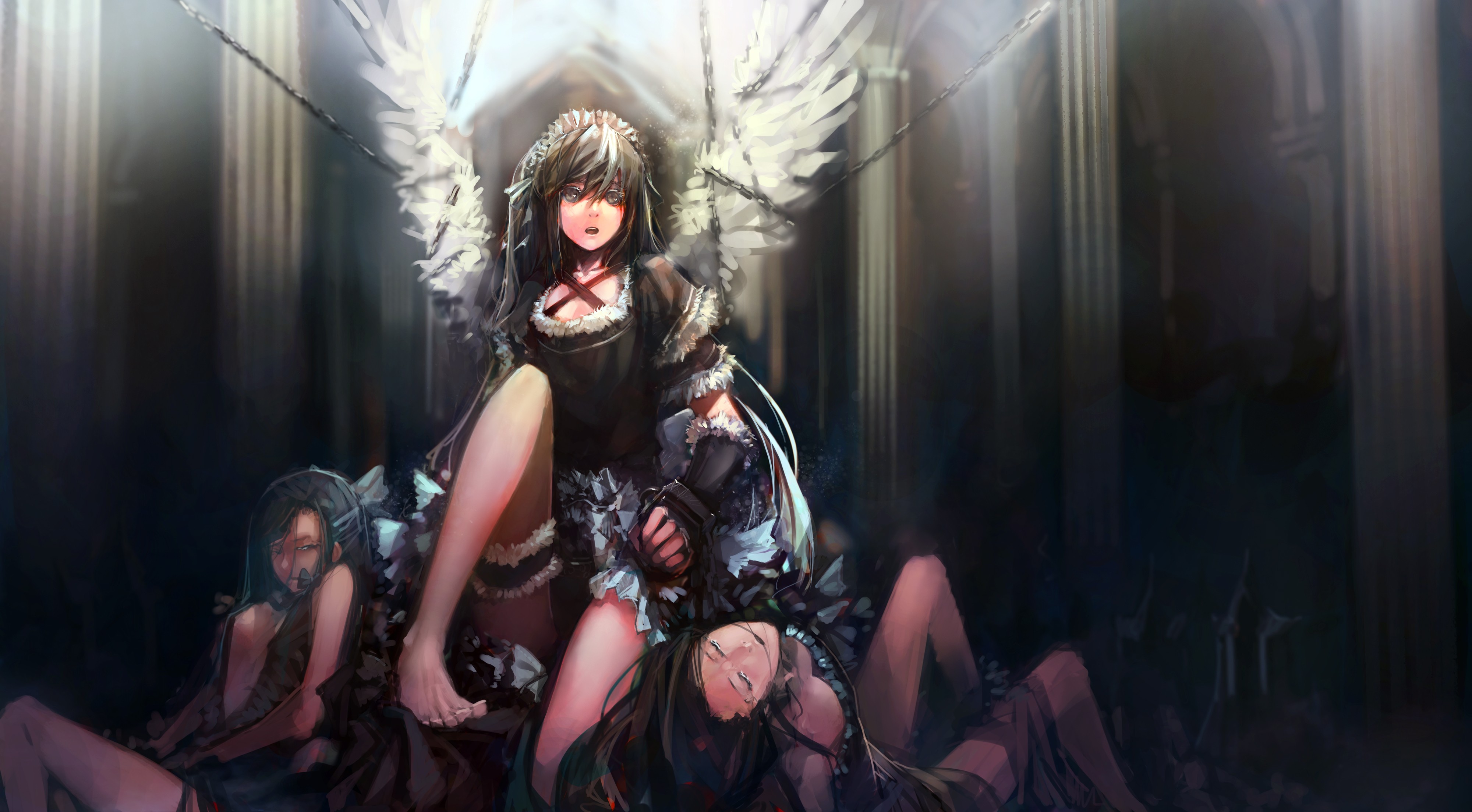 Anime Angel 4k Ultra Hd Wallpaper By Blueman