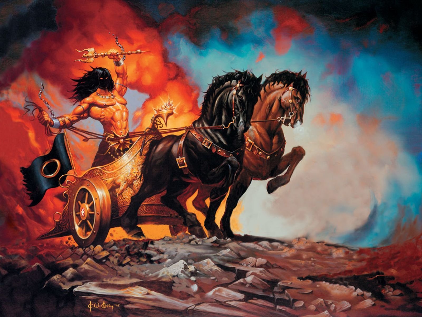 Конь в колеснице немезиды 6 букв. Кен Келли Manowar. Кен Келли Manowar арт. Группа мановар арт. Кен Келли Manowar Wallpaper.