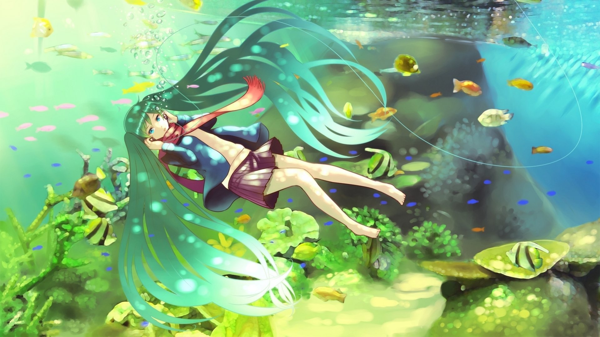 Download Hatsune Miku Anime Vocaloid HD Wallpaper