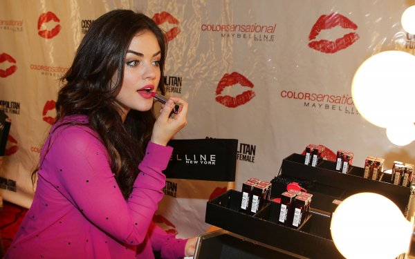 Celebrity Lucy Hale Lipstick HD Wallpaper | Background Image