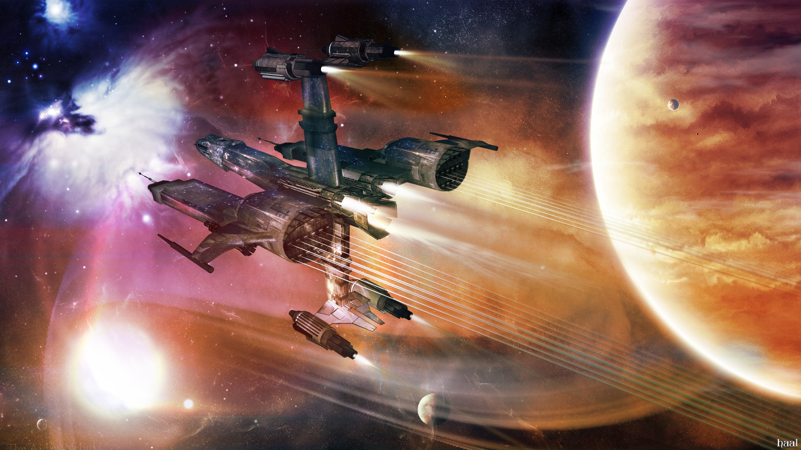 Sci Fi Spaceship HD Wallpaper