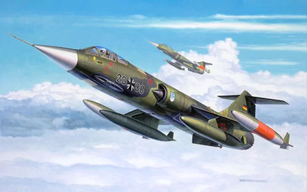 military lockheed f-104 starfighter HD Desktop Wallpaper | Background Image