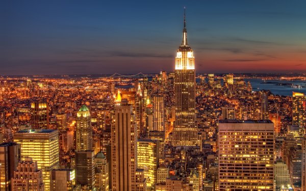 Man Made Empire State Building Monuments City HD Wallpaper | Background Image