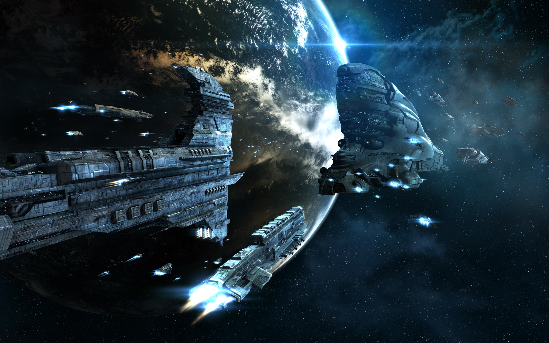 Download Ship Space Video Game EVE Online HD Wallpaper