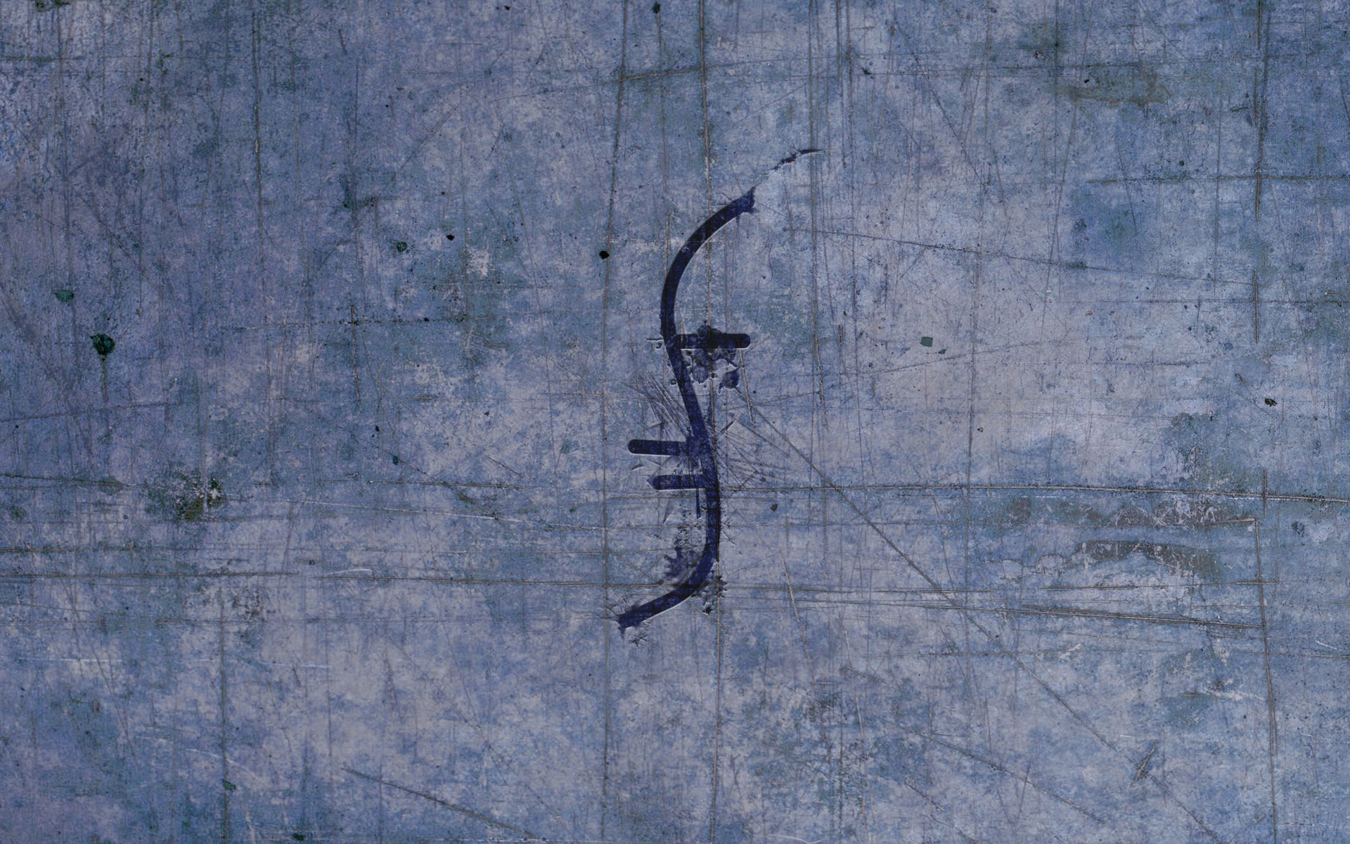 A textured blue background featuring a stylized symbol, inspired by the TV show Heroes, serves as an engaging HD PC desktop wallpaper.