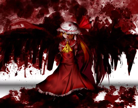 Flandre Scarlet Anime Touhou HD Desktop Wallpaper | Background Image