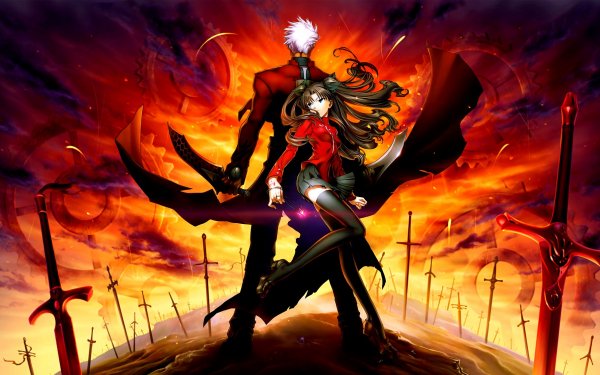 Anime Fate/stay Night Fate Series Rin Tohsaka Archer HD Wallpaper | Hintergrund