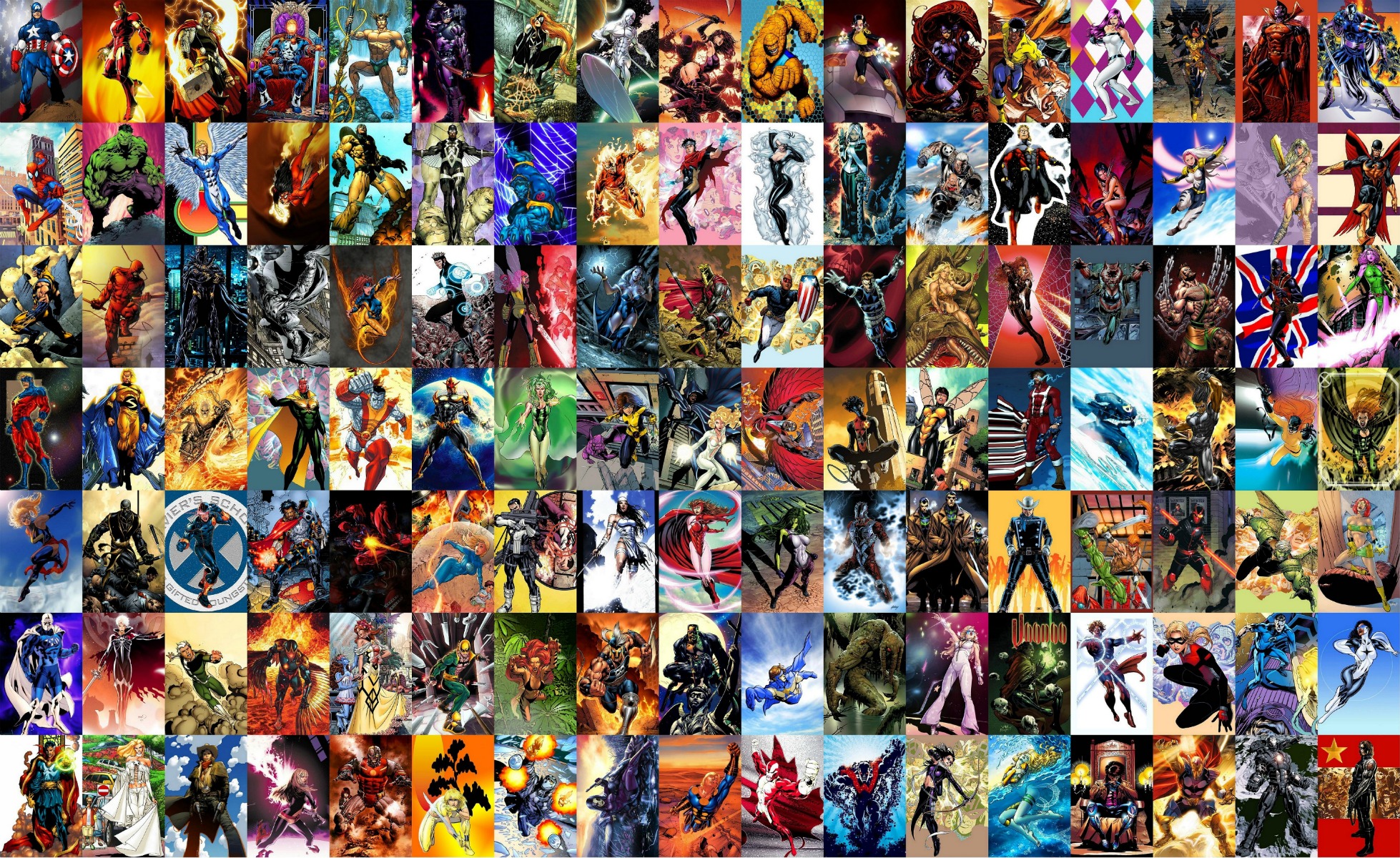 Comics Collage HD Wallpaper | Background Image