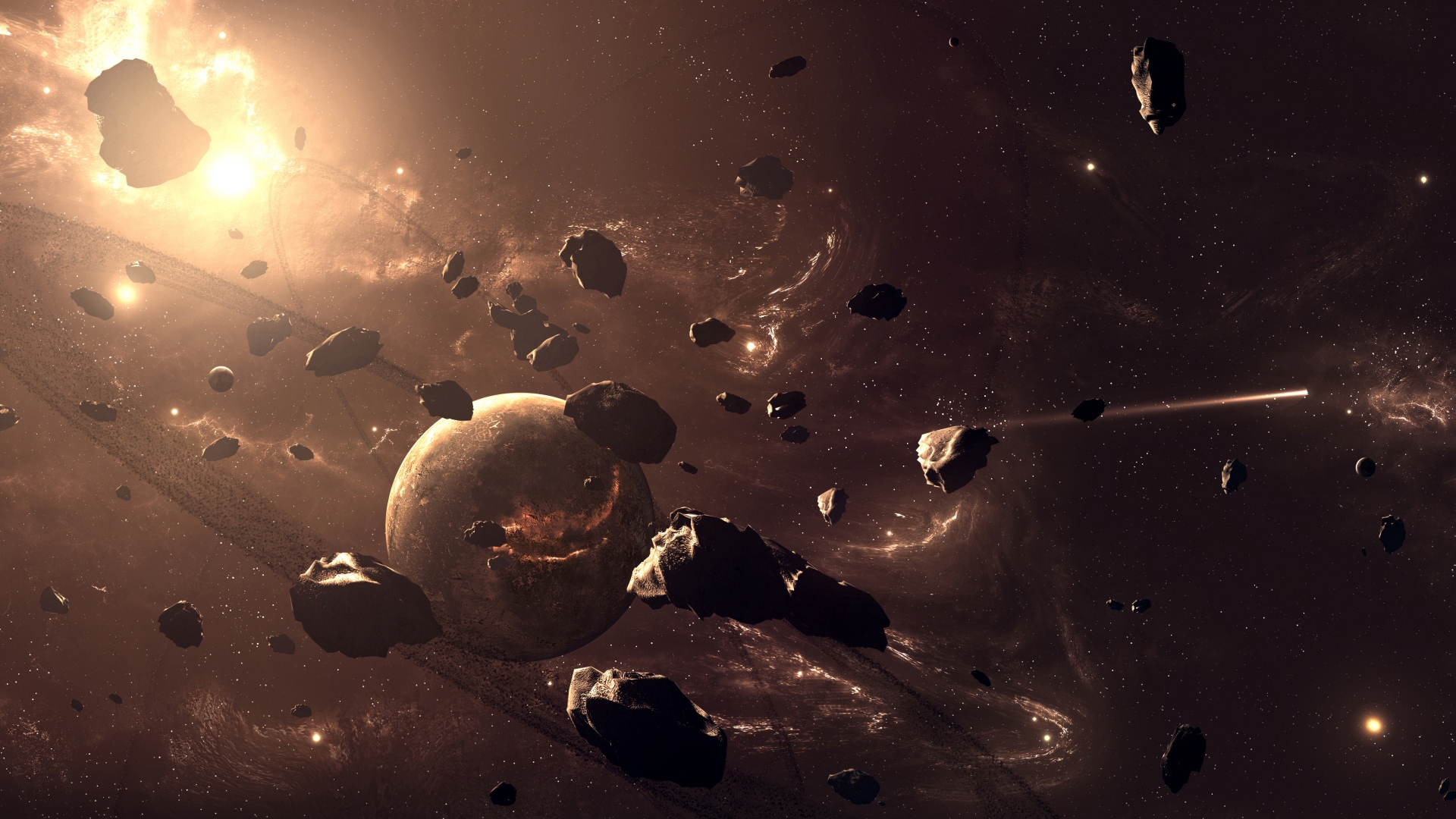 Sci Fi Planetary Ring HD Wallpaper | Background Image