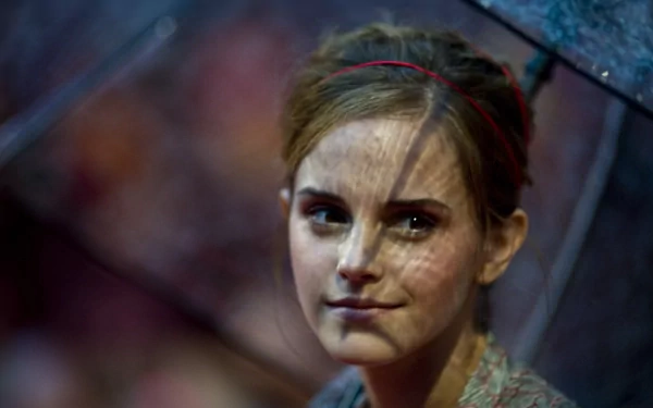 Close-up portrait of Emma Watson with soft lighting, rendered in 4K Ultra HD quality for a striking PC desktop wallpaper and background.