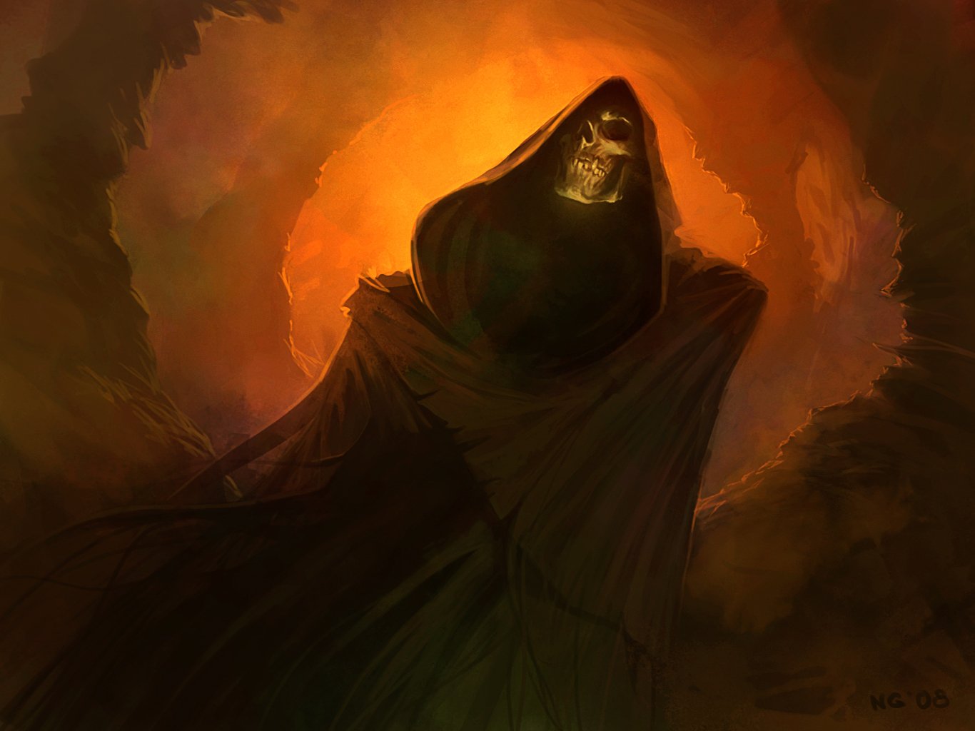 Dark Grim Reaper Wallpaper and Background Image | 1366x1024