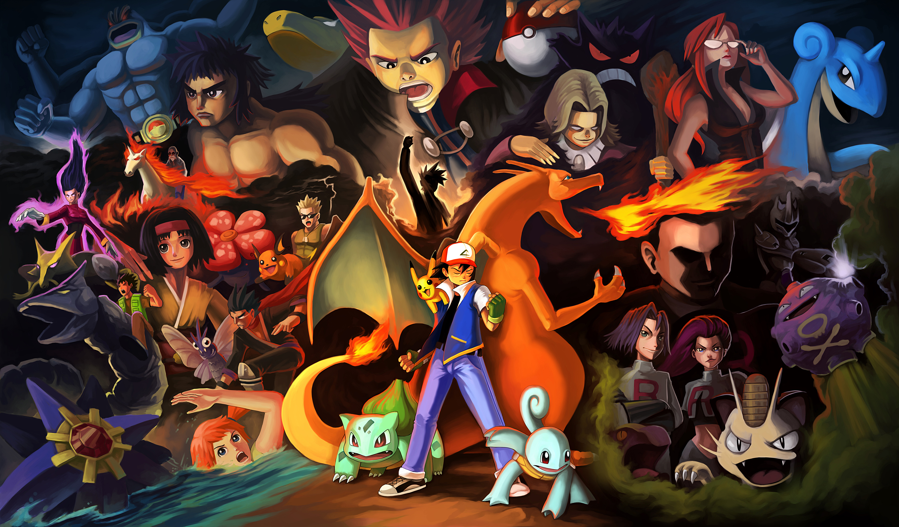 Epic Pok Mon Battle Hd Wallpaper