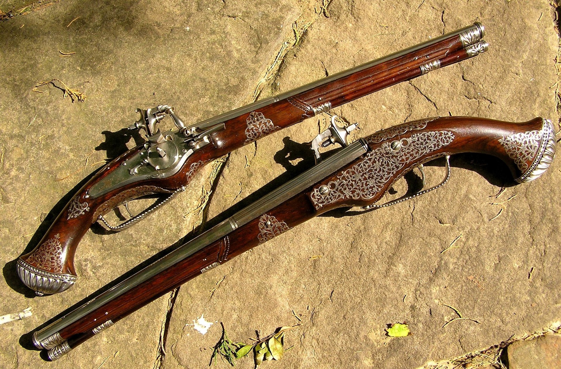 Download Man Made Wheellock Pistol Flintlock Rifle HD Wallpaper