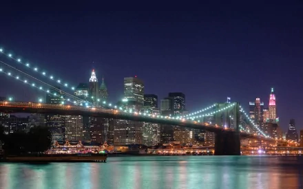 man made Brooklyn Bridge HD Desktop Wallpaper | Background Image