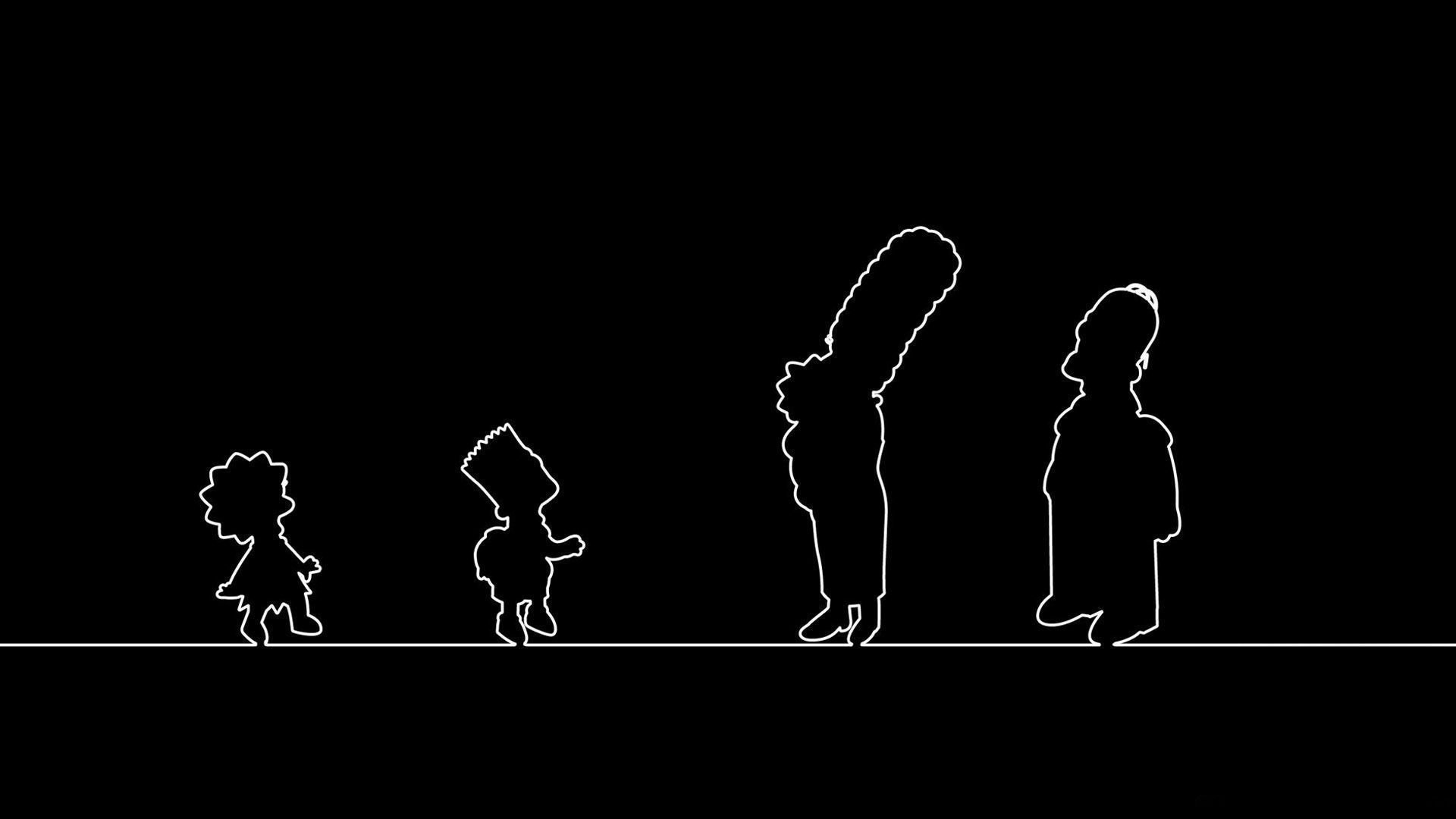 Download Homer Simpson Marge Simpson Bart Simpson Lisa Simpson TV Show The Simpsons HD Wallpaper