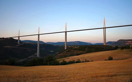 millau viaduct man made bridge HD Desktop Wallpaper | Background Image