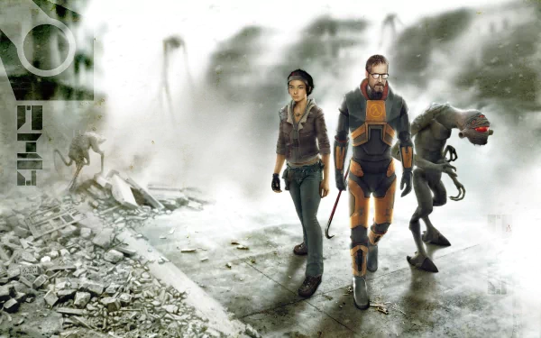 Gordon Freeman Alyx Vance video game Half-Life 2 HD Desktop Wallpaper | Background Image